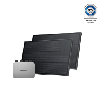 Kit de panneaux solaires EcoFlow 400W avec PowerHub et certification TÜV – alimentation autonome
